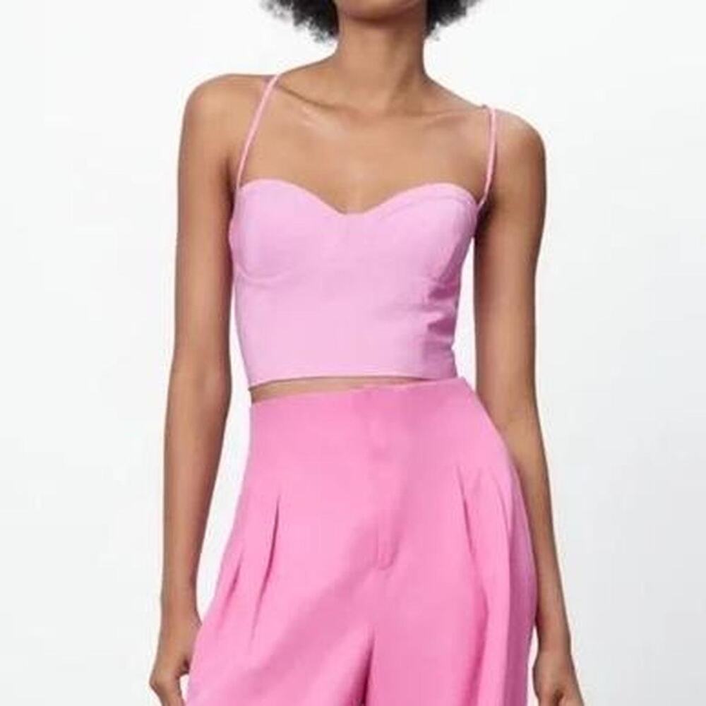 Zara lace back up structured